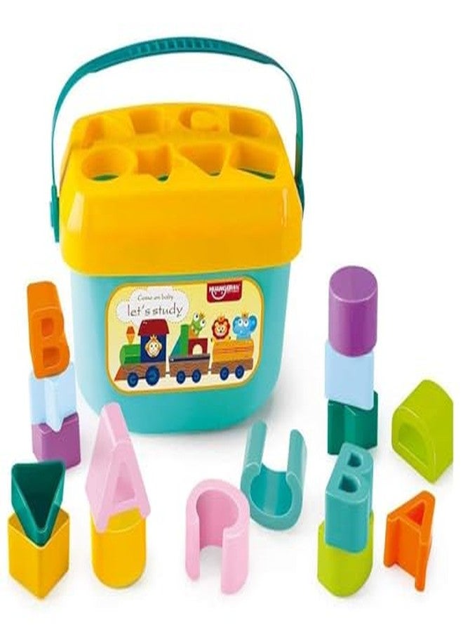 MAPA PLAY Children First Shape Sorting Blocks Learning- Educational Activity Toys with 16 Building Blocks - Multicolor (16 Pieces) - Image 1